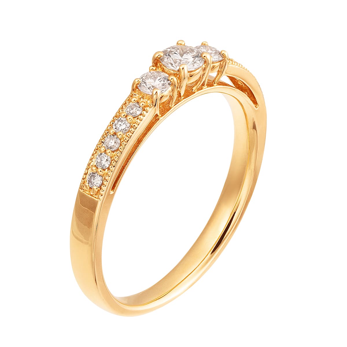 K18イエローゴールドダイヤモンドリング(RFR270)|TSUTSUMI（ジュエリー