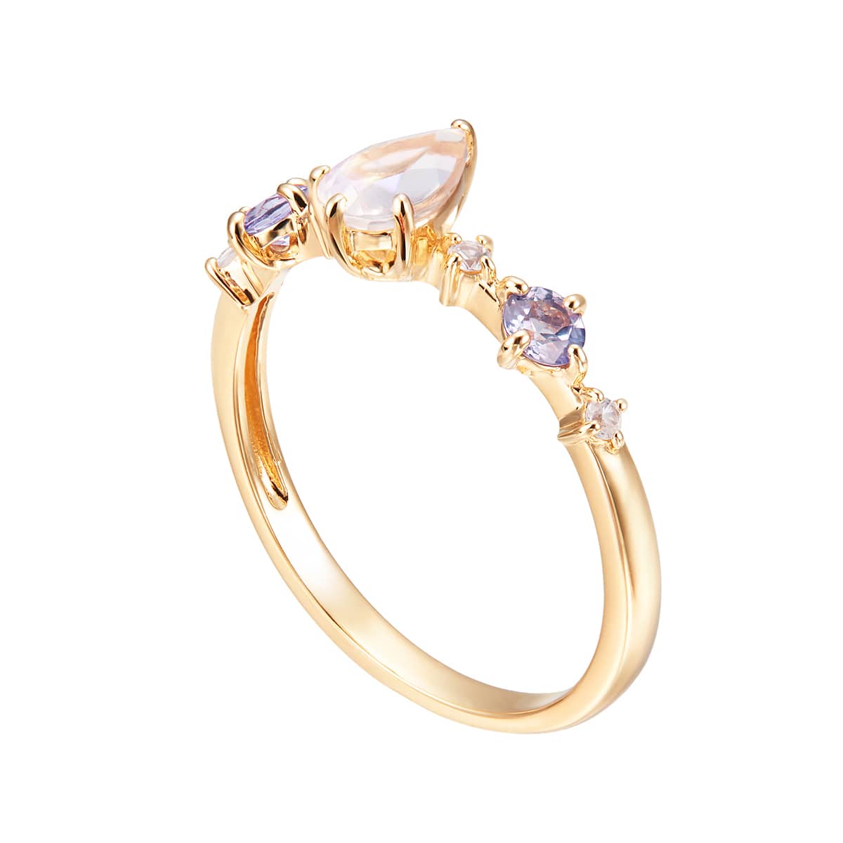 K10イエローゴールドブルームーンストーンリング(RFR221-002)|TSUTSUMI