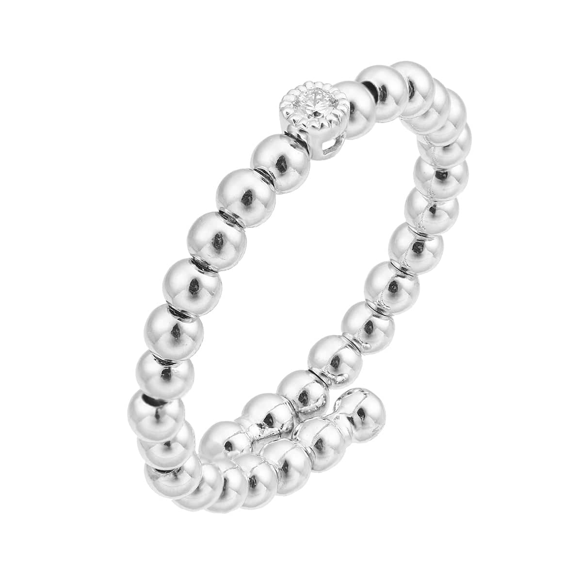 K18ホワイトゴールドダイヤモンドリング: リング|TSUTSUMI（ジュエリー