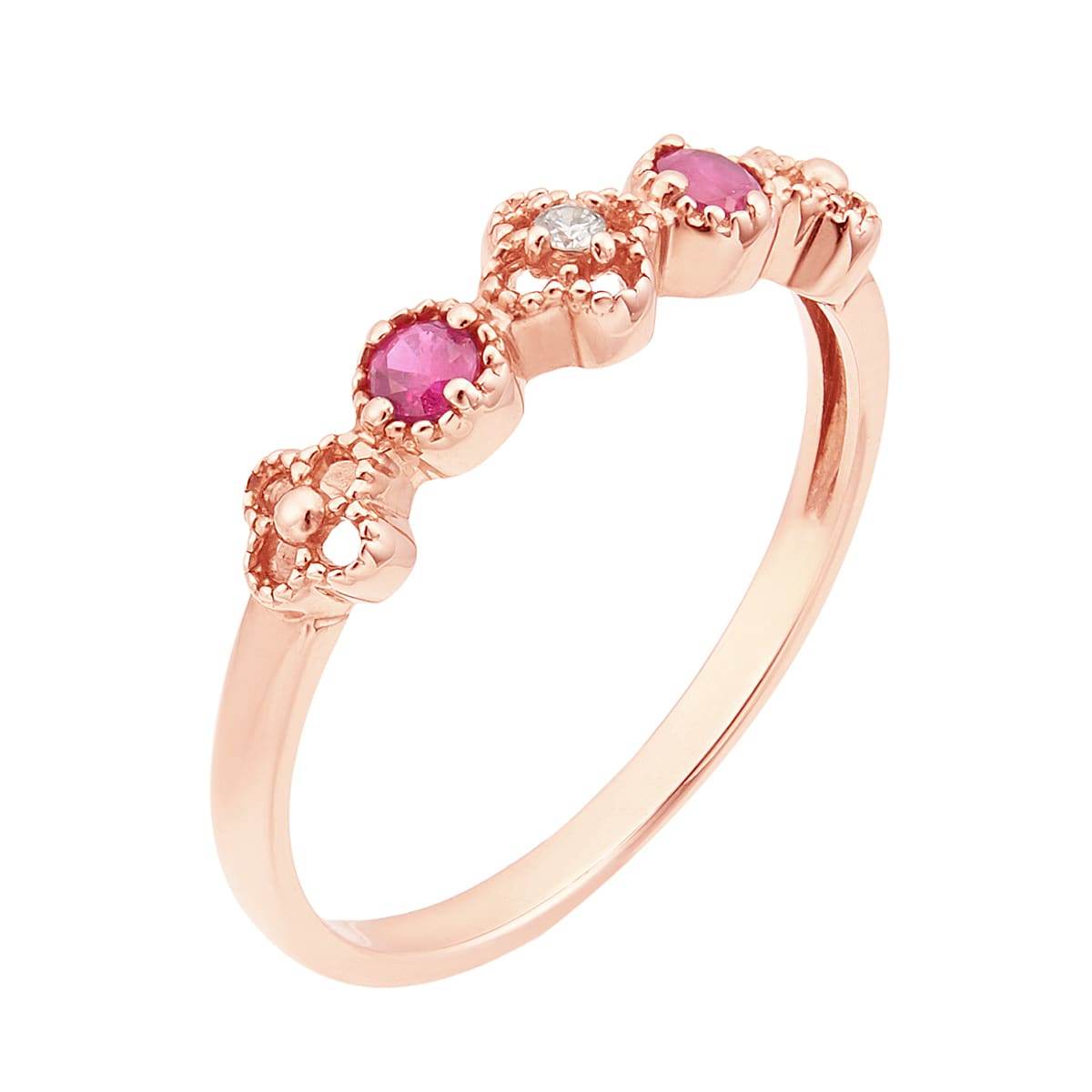 K10ピンクゴールドルビーリング（ピンキーリング）(RFR436-002