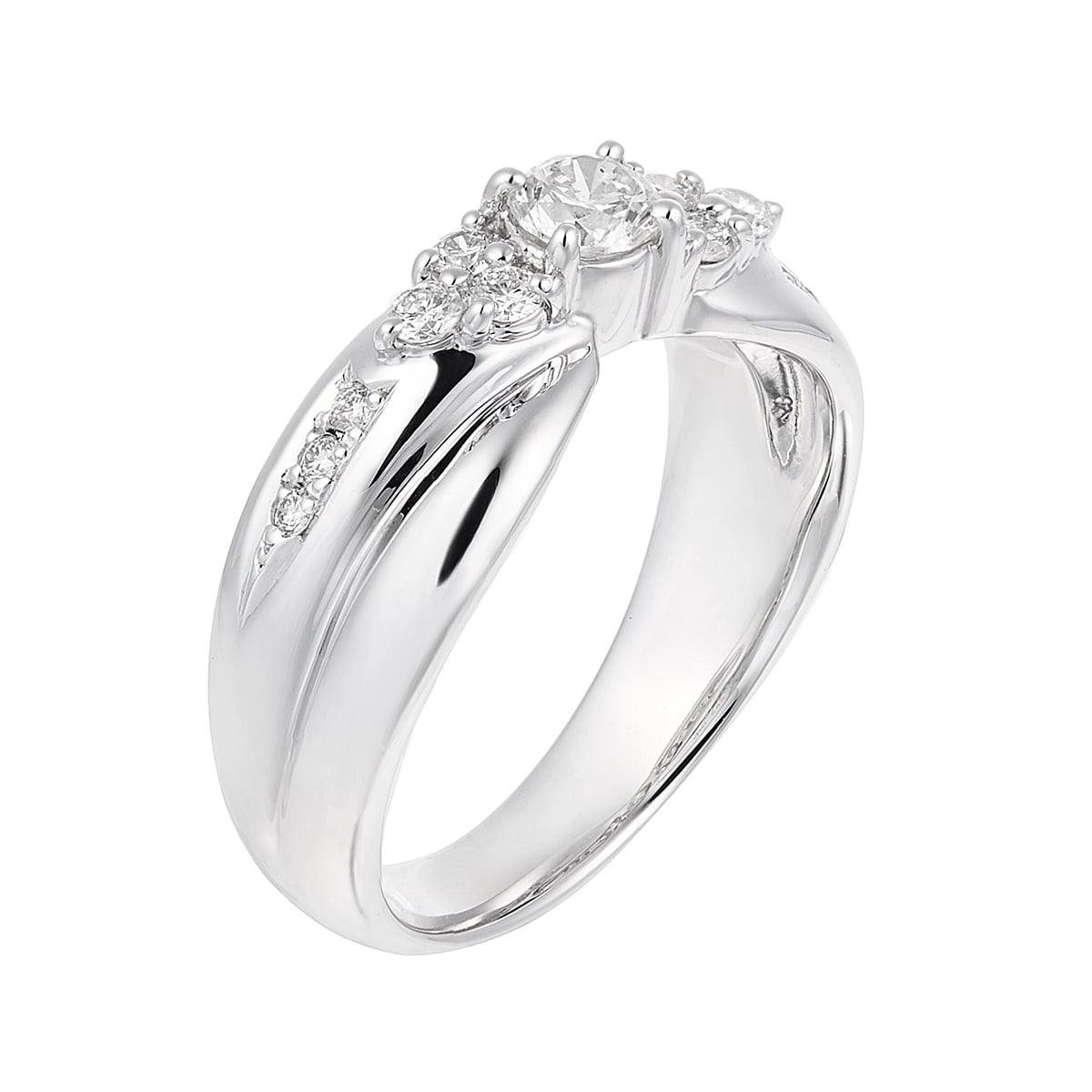 プラチナ鑑定書付ダイヤモンドリング（0.23カラット）(RKR345