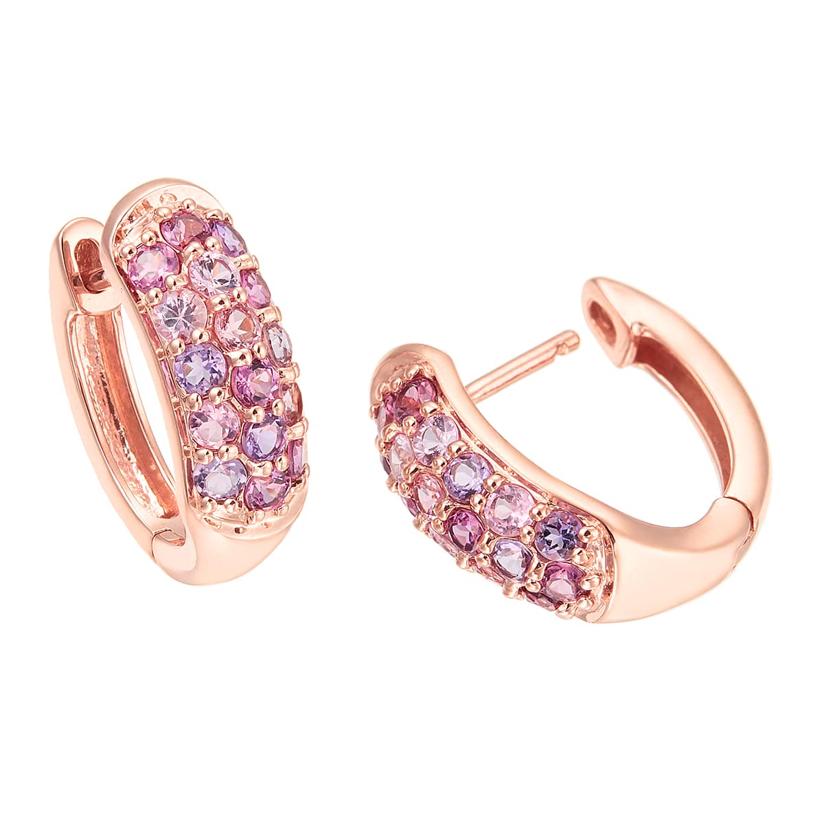 K10ピンクゴールドマルチストーンピアス(RPE408-001)|TSUTSUMI