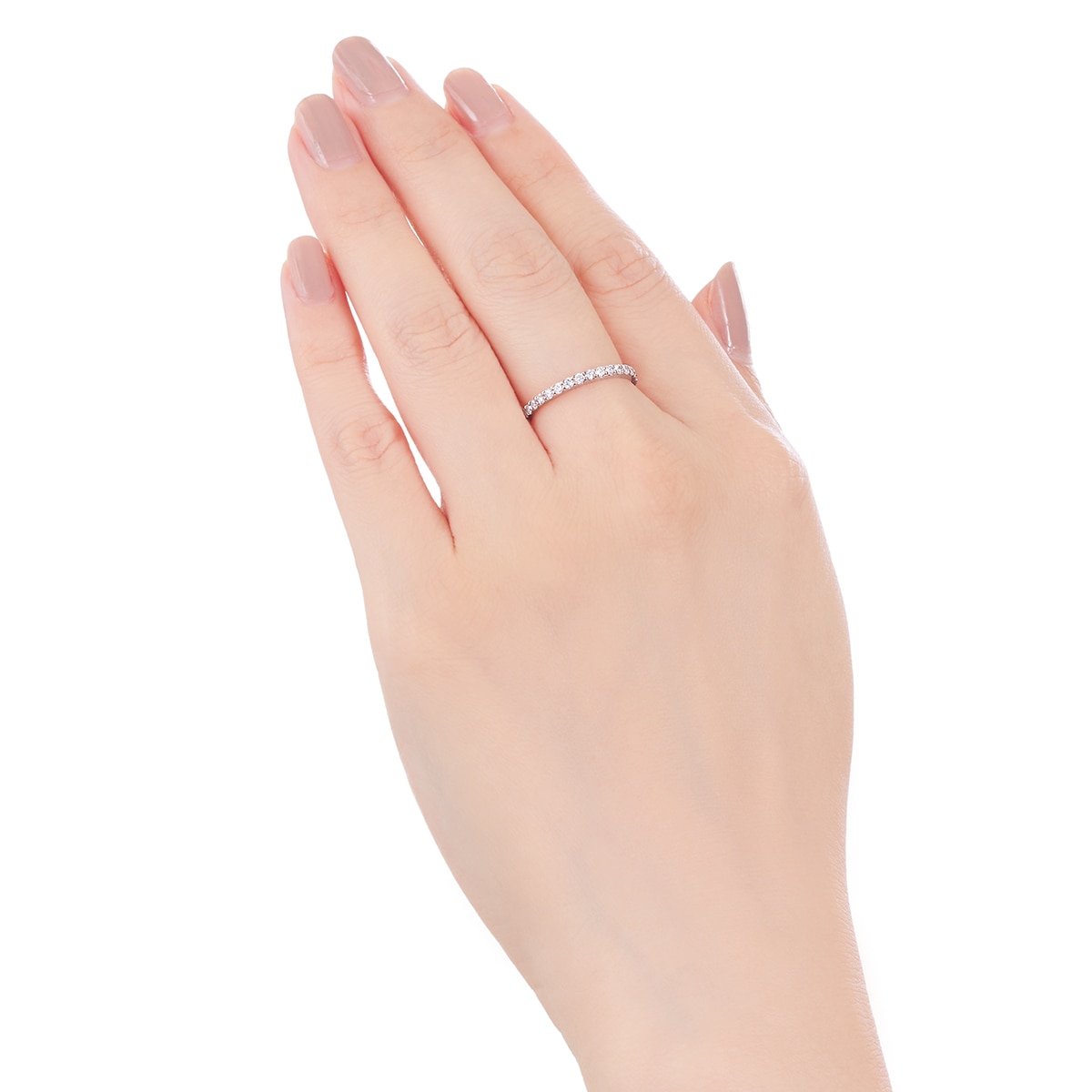 K10ホワイトゴールドダイヤモンドリング(RFR668-001)|TSUTSUMI