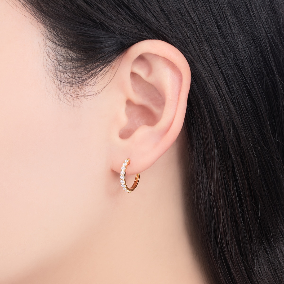 K18イエローゴールドダイヤモンドピアス(RPE153-003)|TSUTSUMI