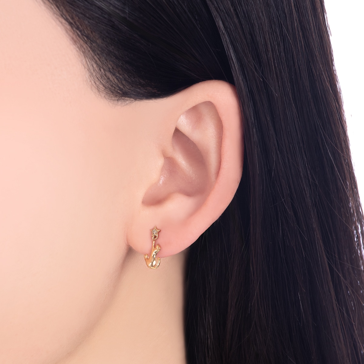 K10イエローゴールドダイヤモンドピアス(RPE849-003)|TSUTSUMI