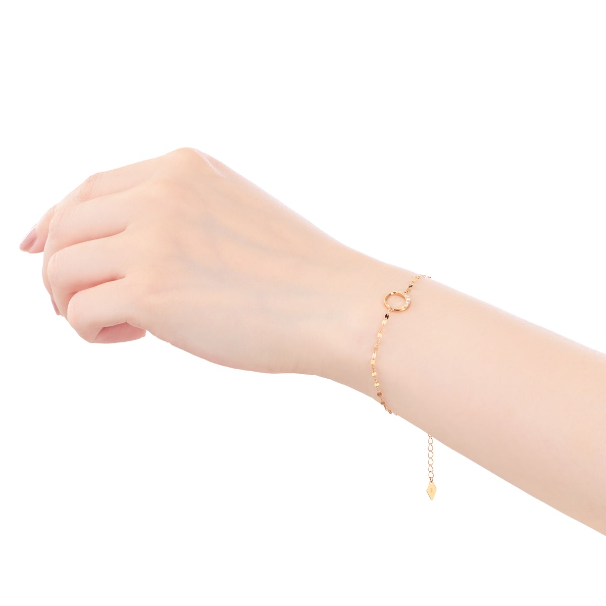 K18イエローゴールドダイヤモンドブレスレット(RBL543)|TSUTSUMI