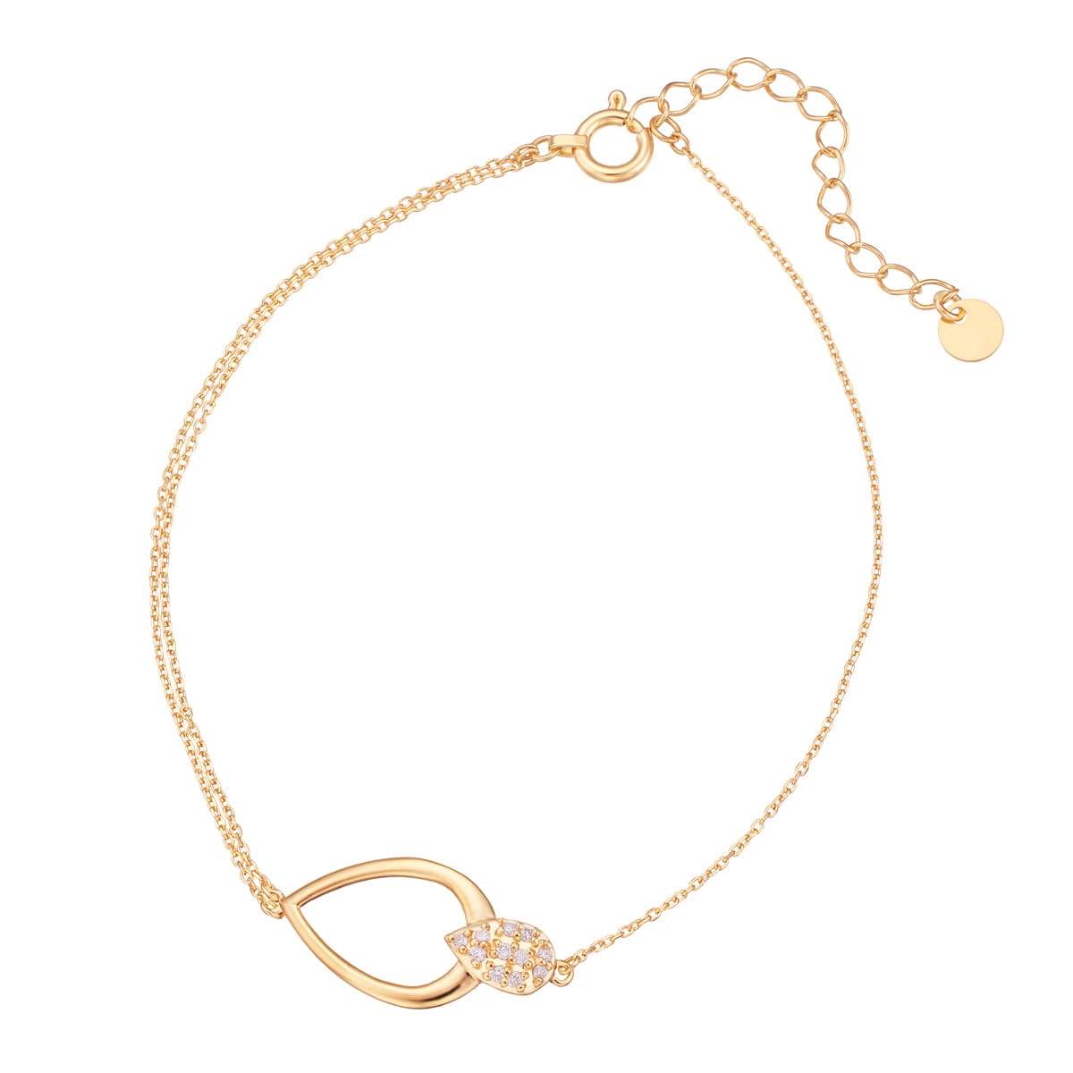 K18イエローゴールドダイヤモンドブレスレット(RBL687)|TSUTSUMI