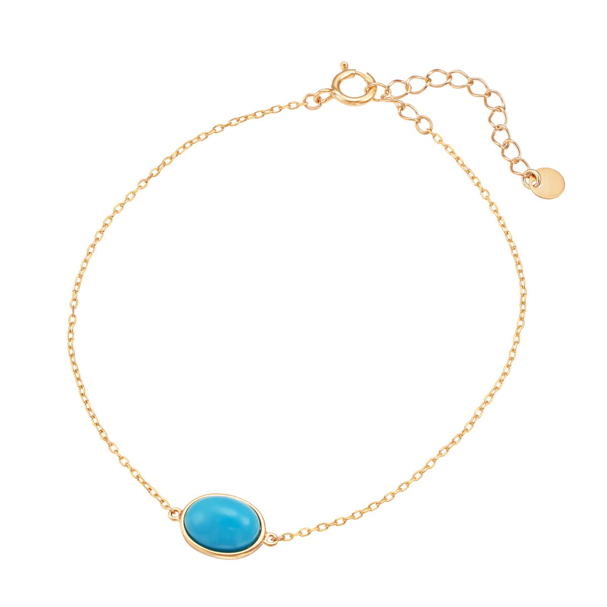 K10イエローゴールドターコイズブレスレット(RBL722)|TSUTSUMI