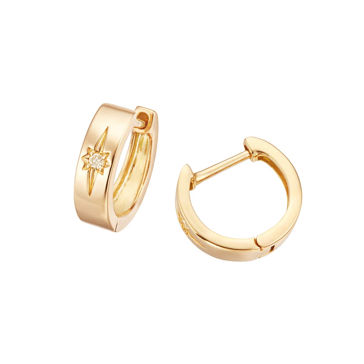 K18イエローゴールドダイヤモンドピアス(RPE103-003)|TSUTSUMI