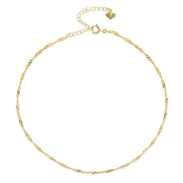 K14ホワイトゴールドアンクレット(RBL117)|TSUTSUMI（ジュエリーツツミ