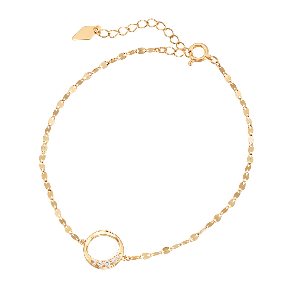 K18イエローゴールドダイヤモンドブレスレット(RBL549)|TSUTSUMI