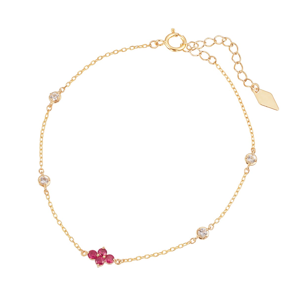 K10ピンクゴールドピンクサファイアブレスレット(RBL475)|TSUTSUMI