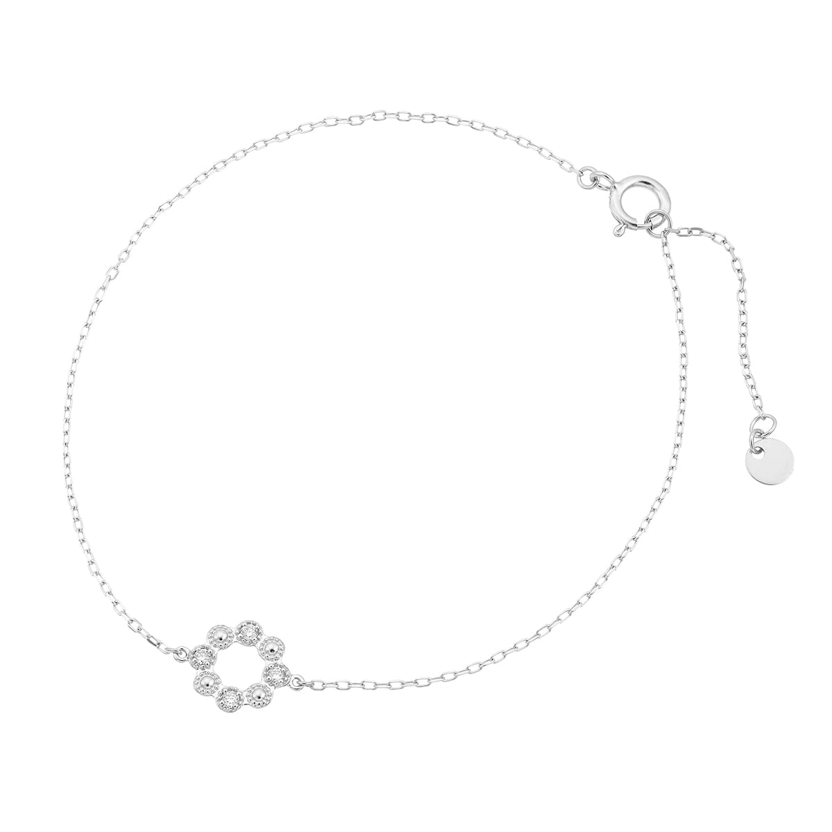 K10ピンクゴールドダイヤモンドブレスレット(RBL570)|TSUTSUMI