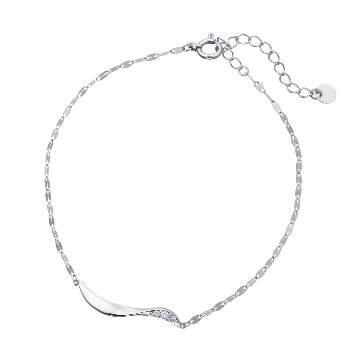 プラチナ鑑定書付ダイヤモンドブレスレット（0.13カラット）(RKB001