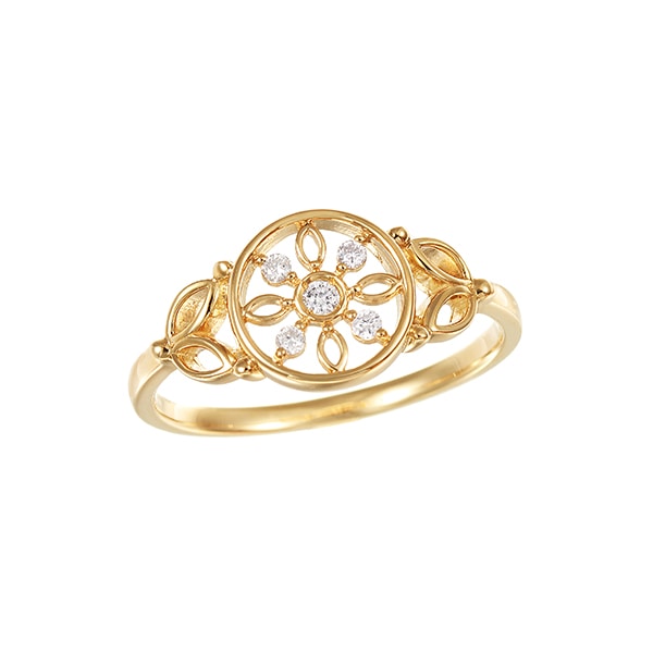 K10イエローゴールドグレームーンストーンリング(RFR412-002)|TSUTSUMI