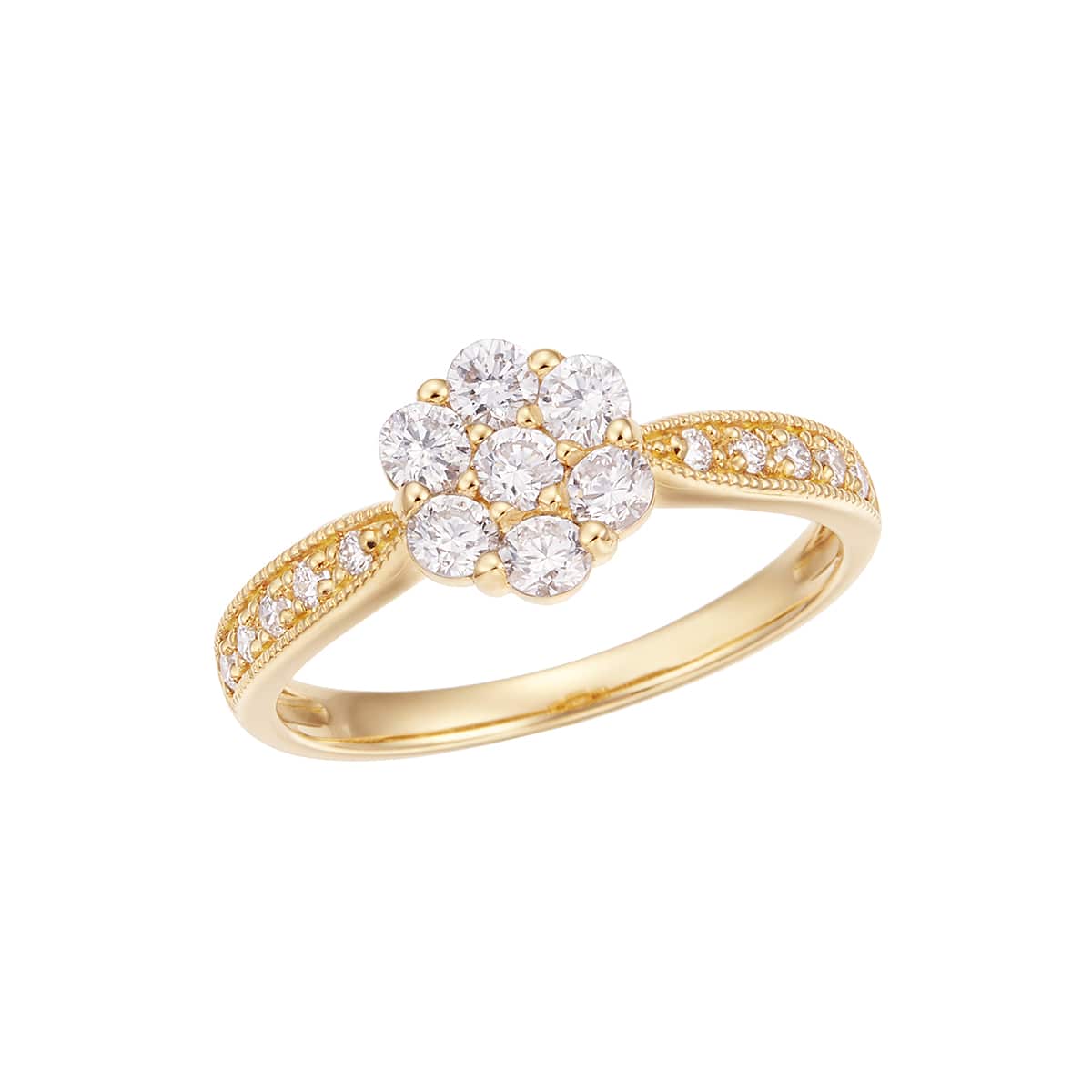 K18イエローゴールドダイヤモンドリング(RFR326-002)|TSUTSUMI