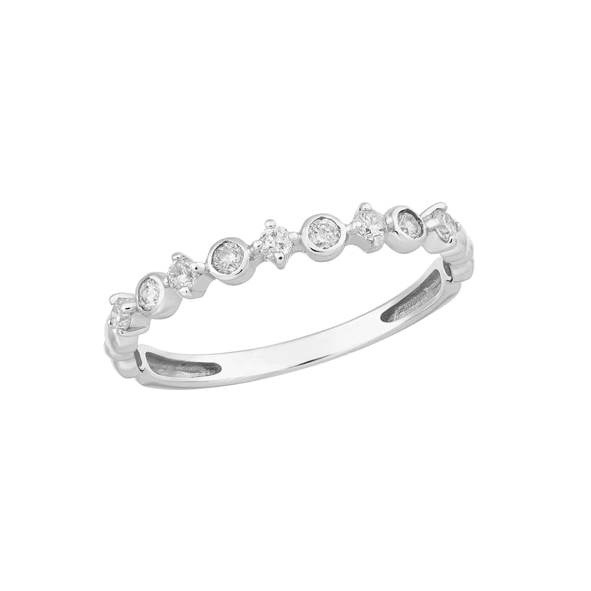 K10ホワイトゴールドダイヤモンドリング(RFR354-002)|TSUTSUMI