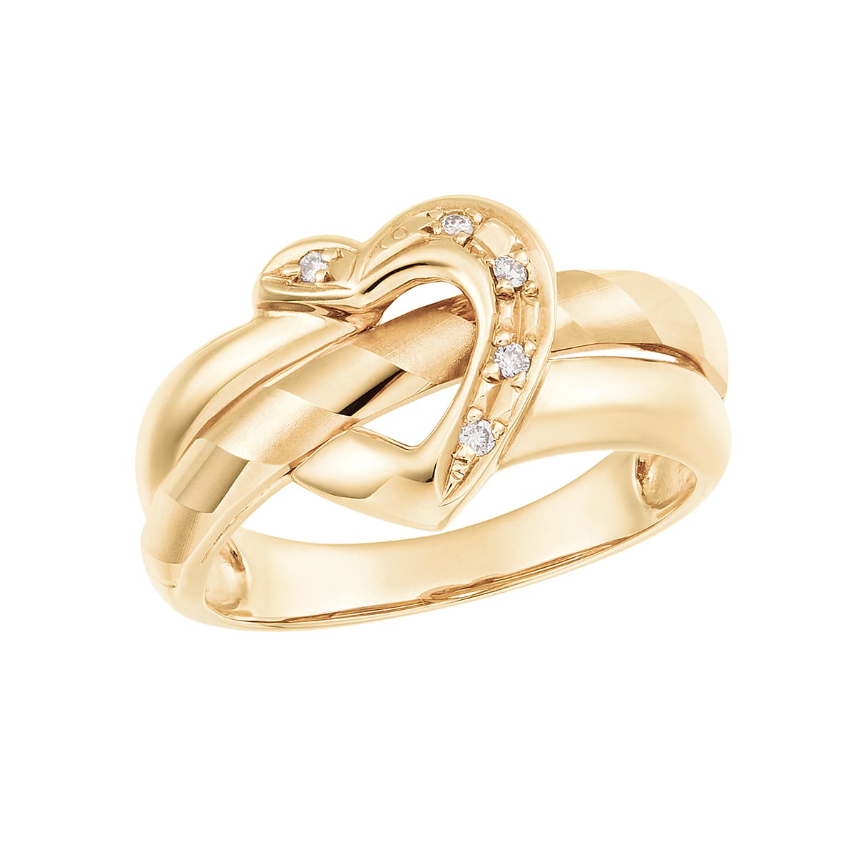 K18イエローゴールド/プラチナダイヤモンドリング(RFR833)|TSUTSUMI