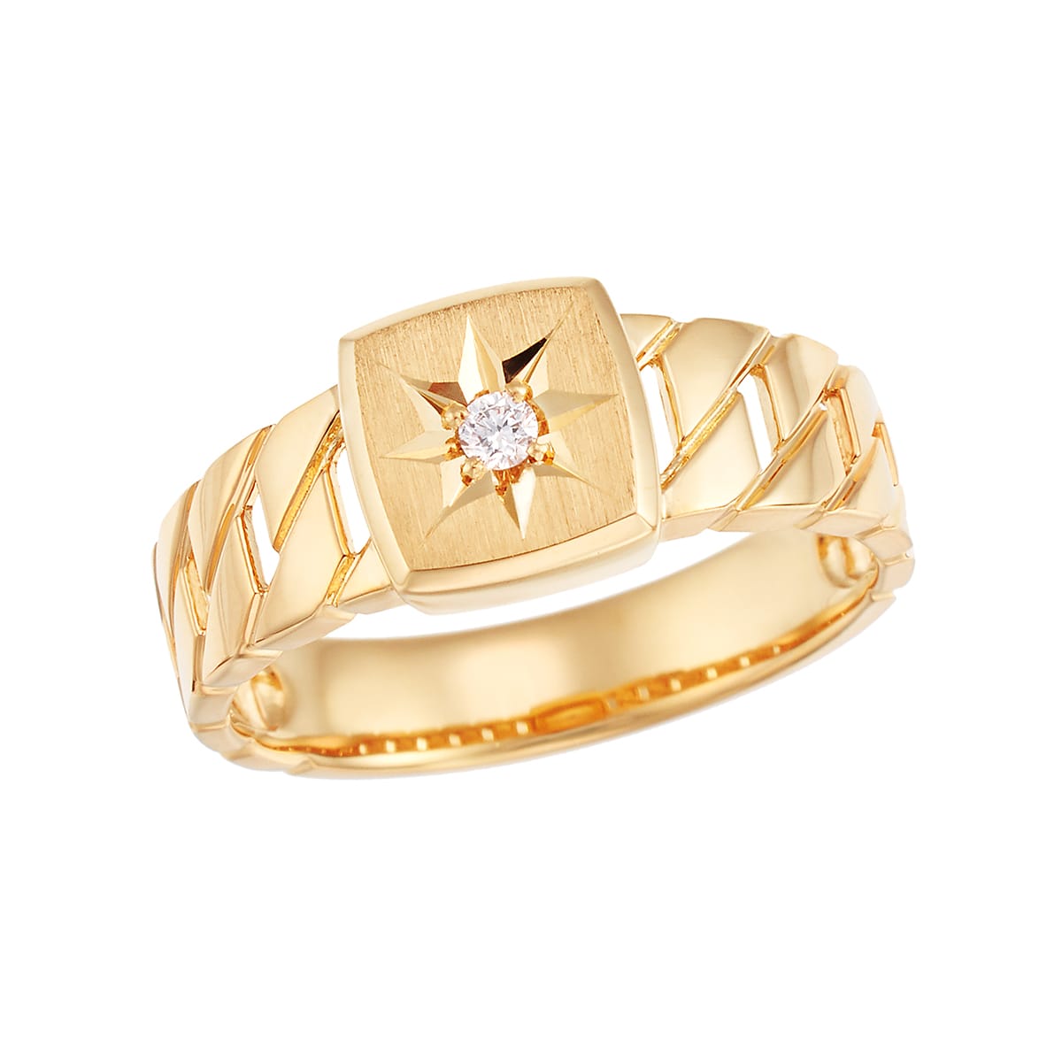 K18イエローゴールドダイヤモンドリング(RFR319-001)|TSUTSUMI