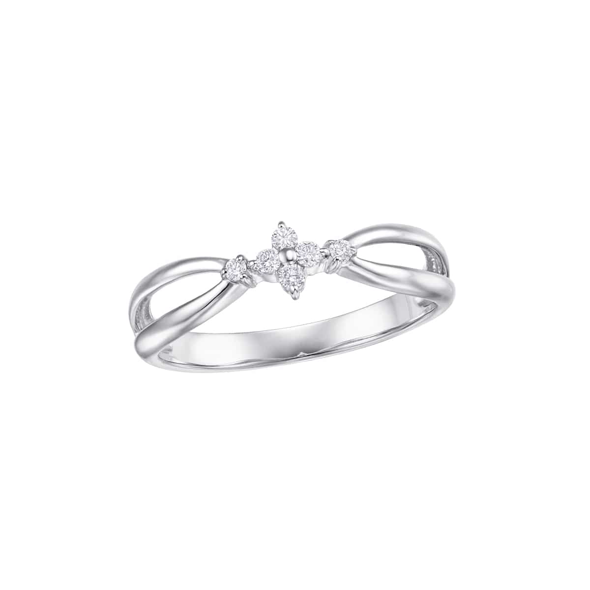 プラチナダイヤモンドリング（ピンキーリング）(RFR905-002)|TSUTSUMI