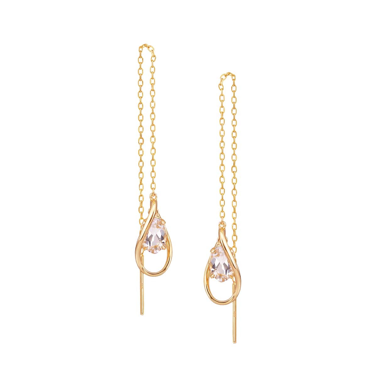 K18ホワイトゴールドダイヤモンドピアス(RPE705-001)|TSUTSUMI