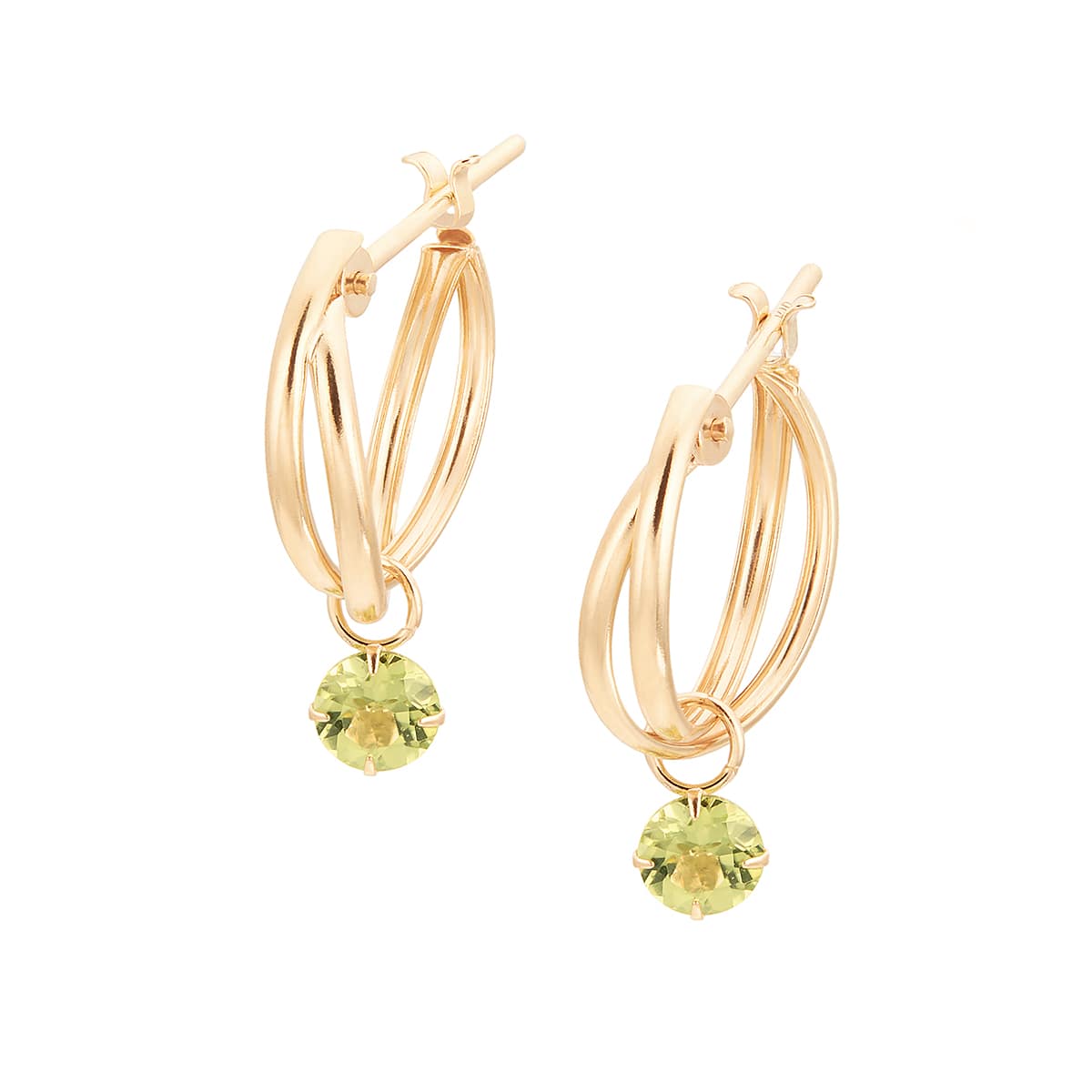 K10イエローゴールドマルチストーンピアス(RPE762-002)|TSUTSUMI