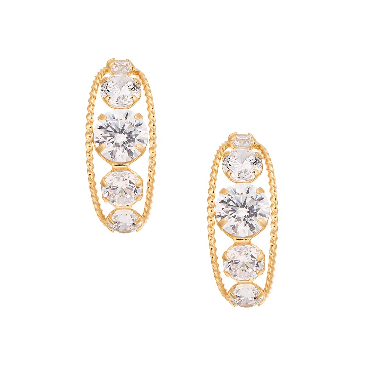 K18イエローゴールドキュービックピアス(RPE486-002)|TSUTSUMI