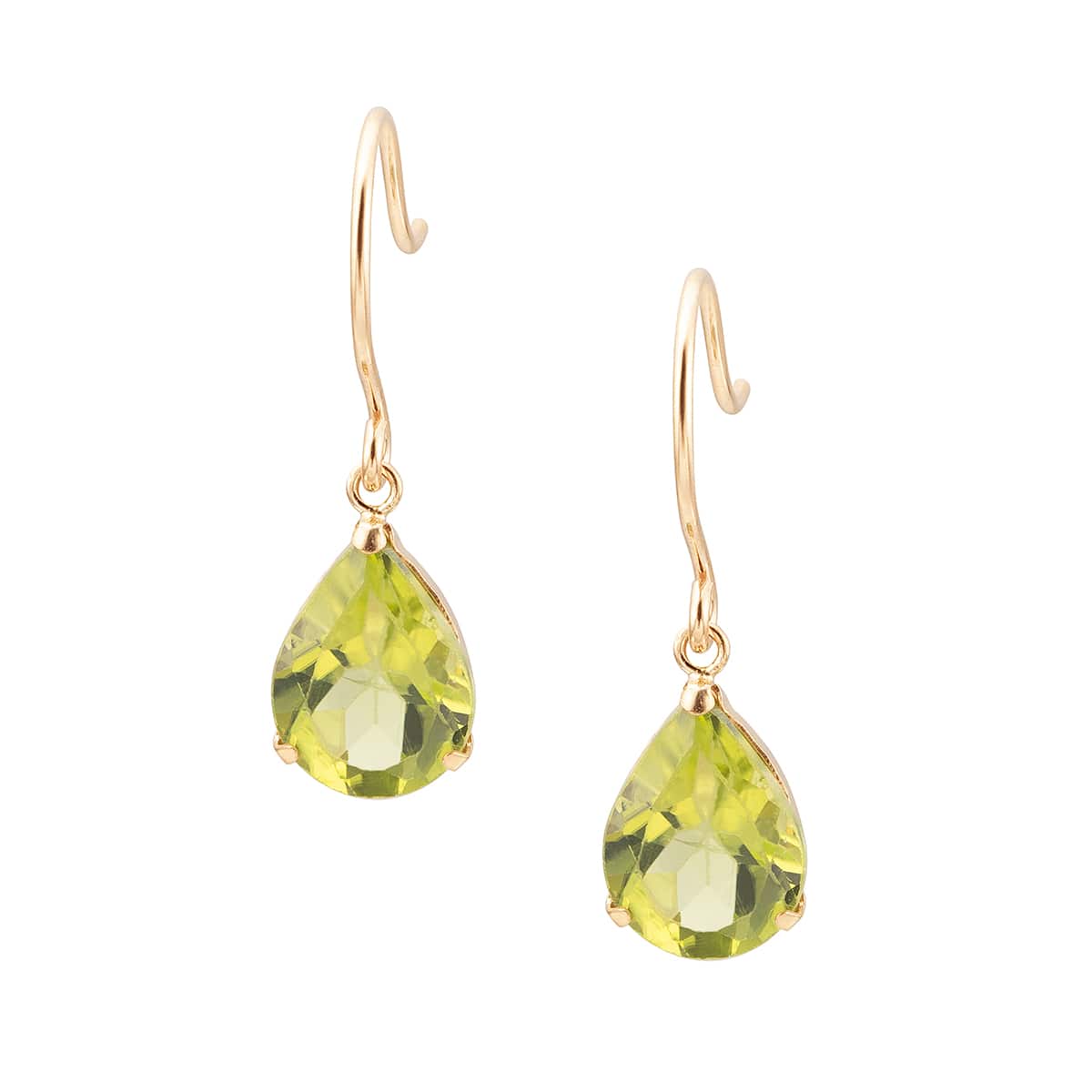 K10イエローゴールドペリドットピアス(RPE617-003)|TSUTSUMI