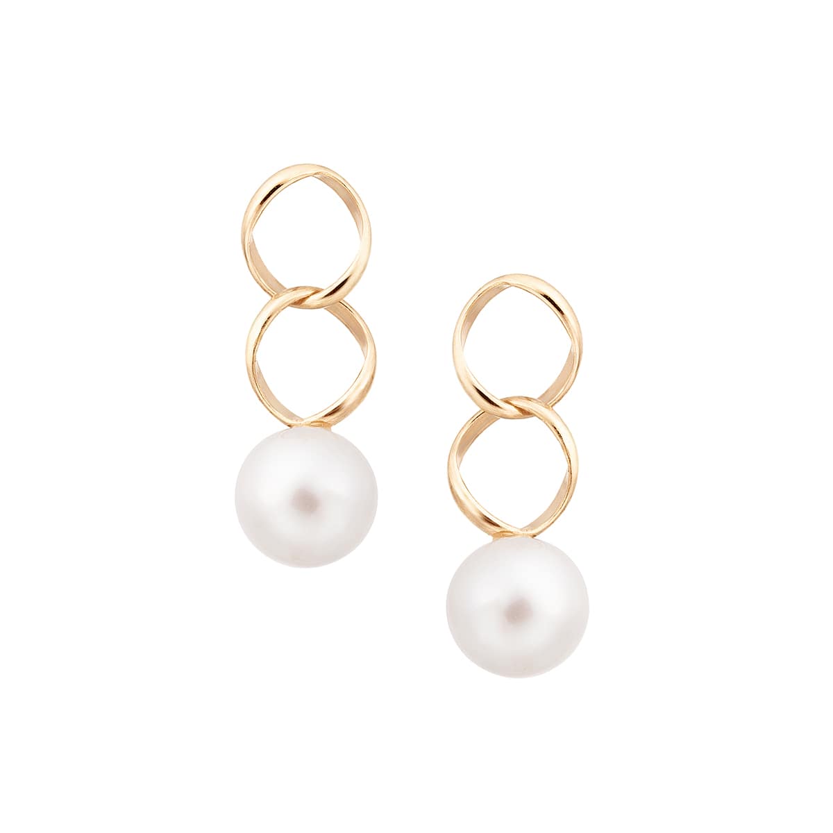 K10イエローゴールド淡水パールピアス（5mm）(RPE882-003)|TSUTSUMI