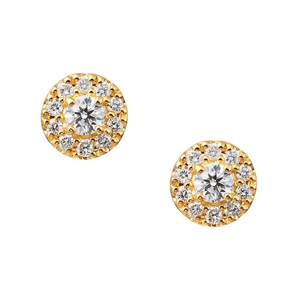 K18イエローゴールドダイヤモンドピアス(RPE891-001)|TSUTSUMI