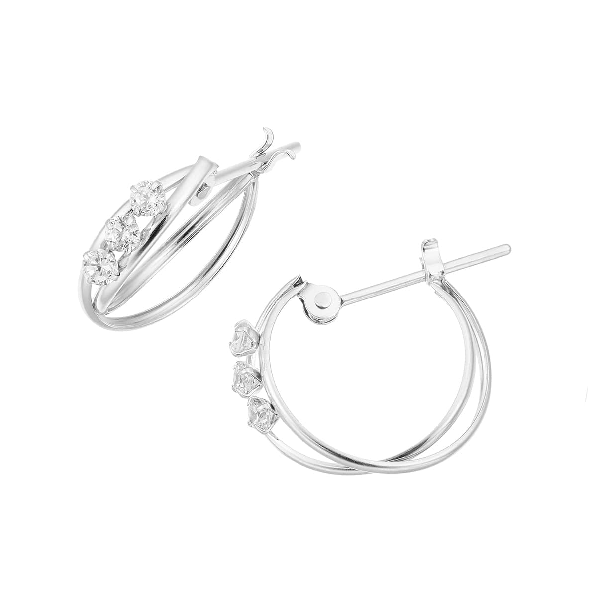 K10イエローゴールドキュービックピアス(RPE041-002)|TSUTSUMI