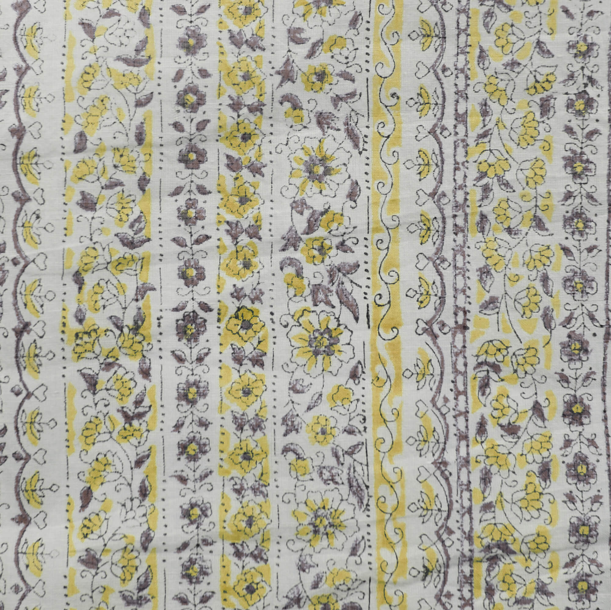 コットンボイルブロックプリントブラウス 【0623PT-91121】