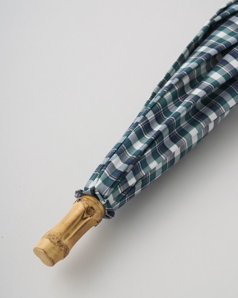 UMBRELLA BAMBOO アンブレラ バンブー｜グリーンチェック｜Goods｜長傘