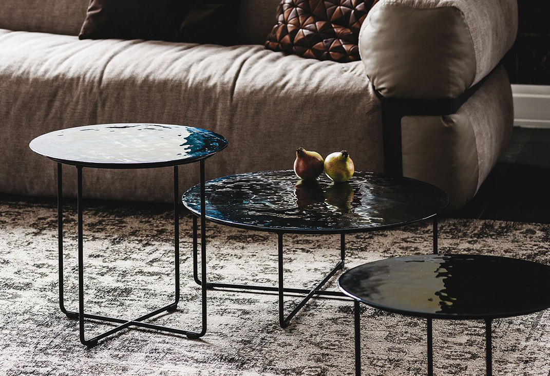 Cattelan Italia Vinyl Coffee Table | Glass | Living Room Furniture