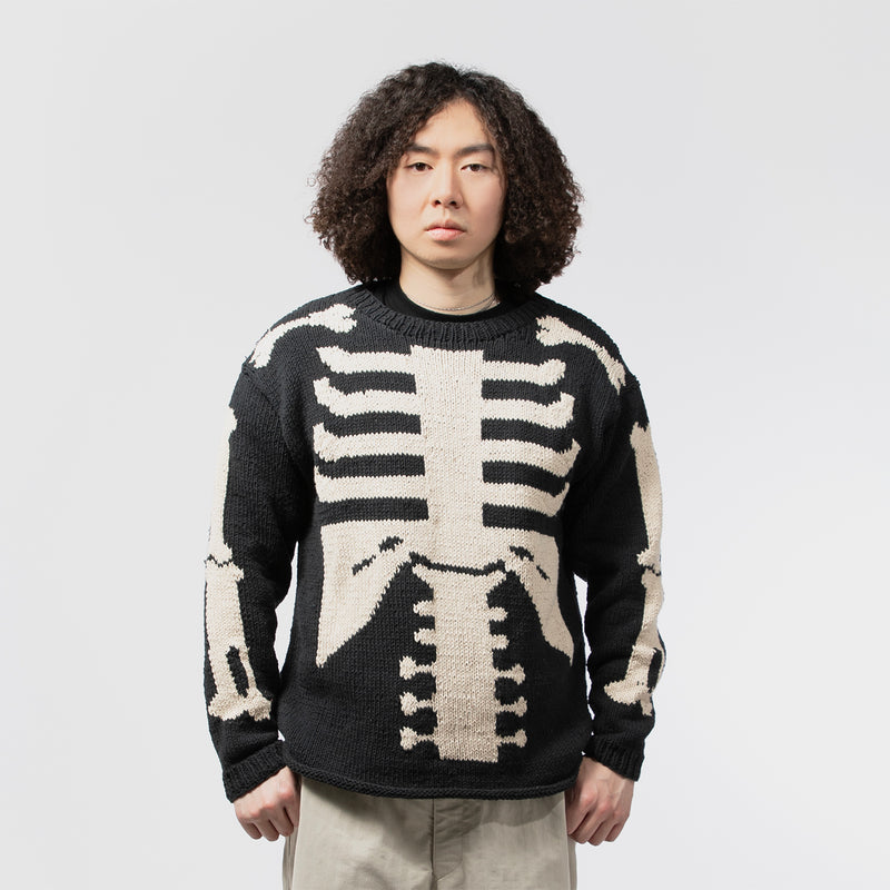 L/S CREW NECK KNIT-BONE｜MACMAHON KNITTING MILLS｜TOPS（トップス