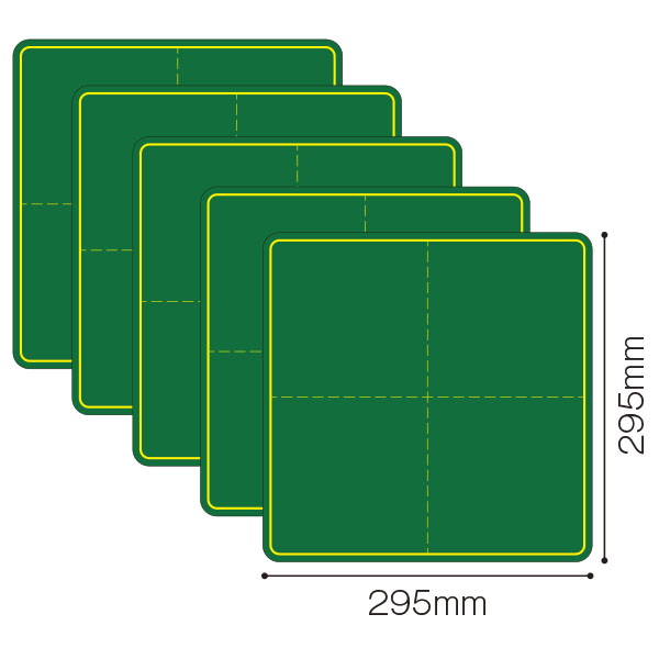 UCHIDASウチダス両面基本短冊黒板 5枚組: 学習支援用品