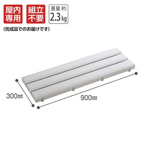 UCHIDASウチダス抗菌安全スノコ 900×300 灰 MR－910