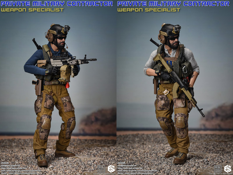 EASY&SIMPLE】26069R Private Military Contractor Weapon Specialist