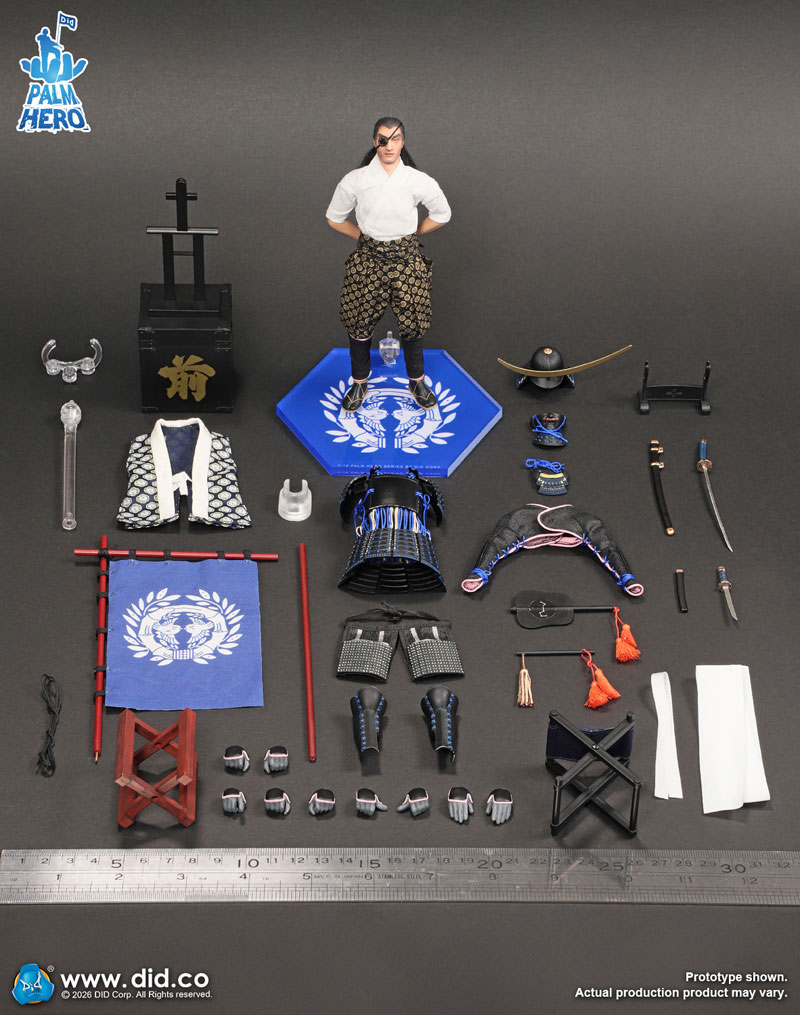 DID】XJ80030 1/12 Palm Hero Japan Samurai Series-Date Masamune