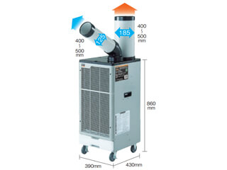 トラスコ TS-28EW-1 スポットエアコン(単相100V/首振なし) ウエダ金物