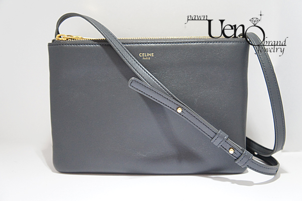 CELINE セリーヌ】 トリオスモールショルダーバッグ ラムスキン