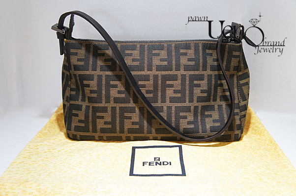 Sold Out－【FENDIフェンディ】ワンショルダーハンドバッグ ズッカ（茶
