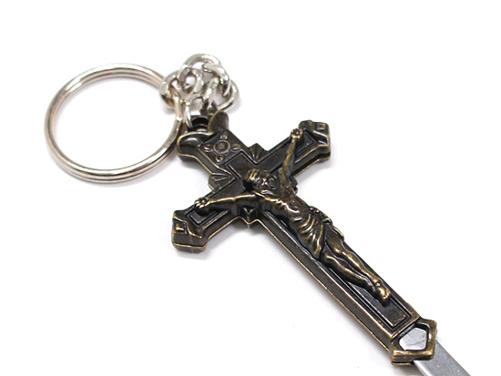 Dead Stock】Supreme - Crucifix Folding Knife Keychain - UG.SHAFT