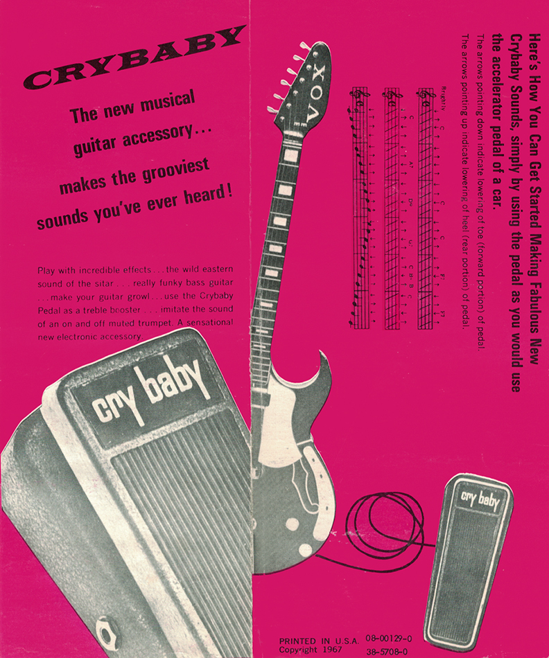 The VOX Showroom -Thomas Organ Cry Baby Wah Pedal - 1967 - 1981
