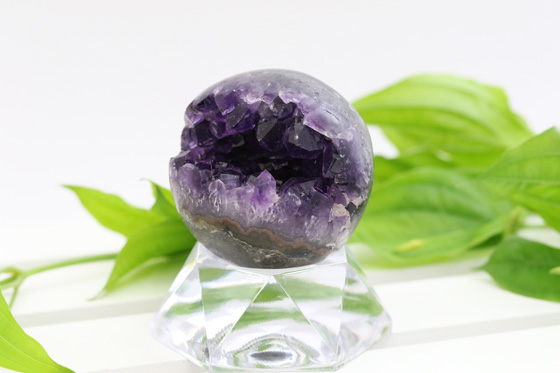 高品質 ウルグアイ産 アメジスト 笑口 丸玉 | ハワイ ブレッシング