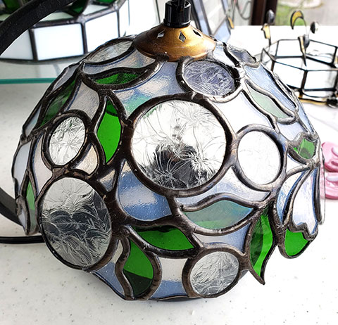 ステンドグラス・ビトロ Stained Glass Vitrail / No.156 ダリア(紫)