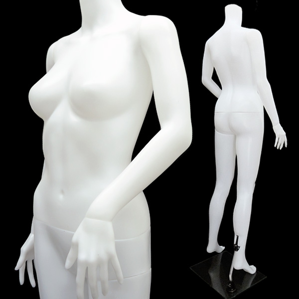 レディース ヘッドレスマネキン 白3A 同梱不可 婦人マネキン 女性