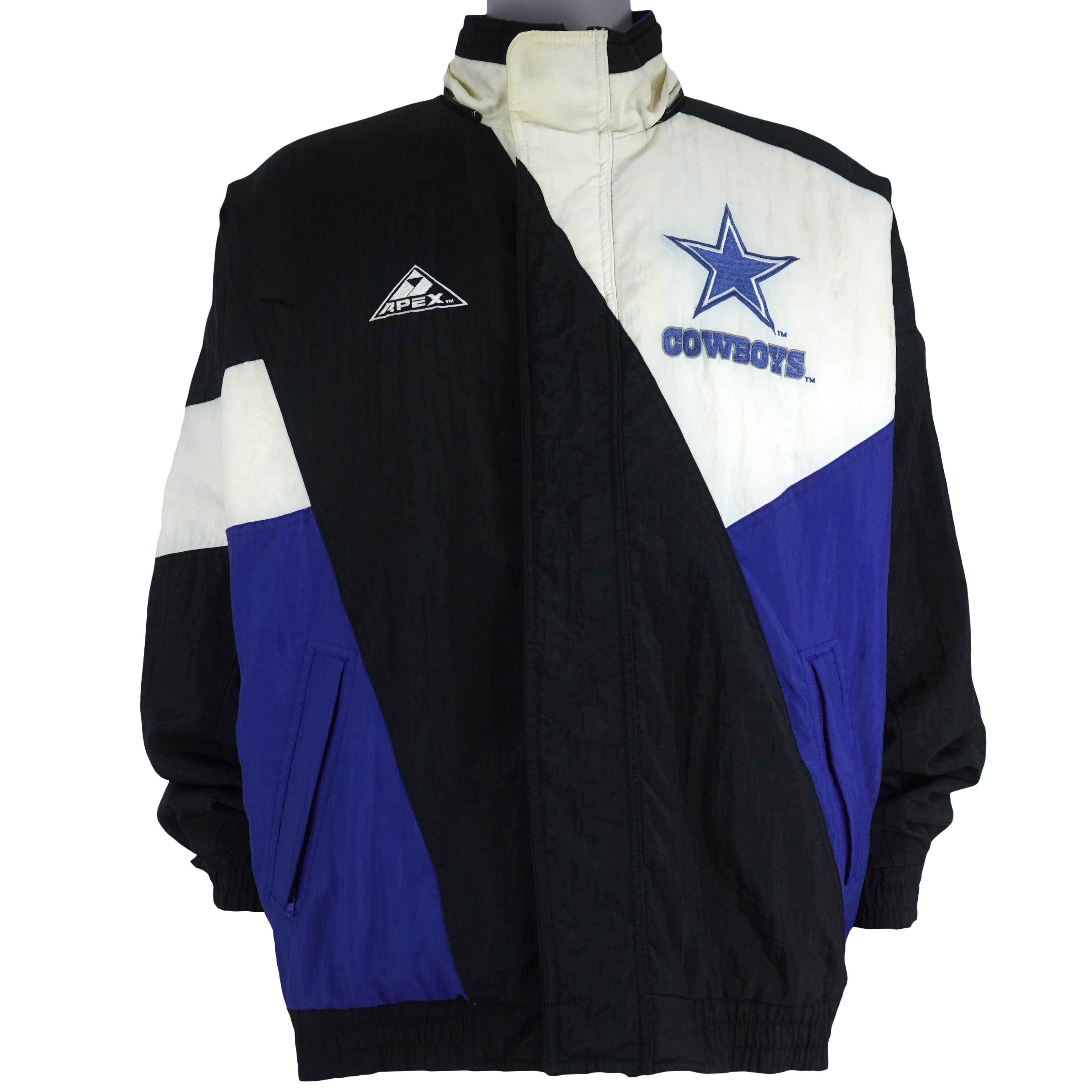 Vintage NFL (Apex One) - Dallas Cowboys Zip-Up Puffer Jacket 1990s