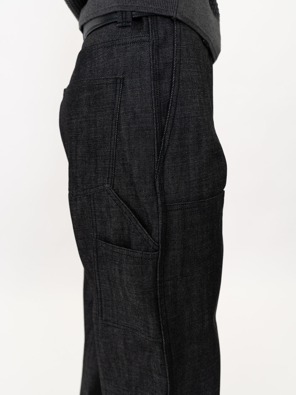 パンツ VUJADE 011 Black Jeans Double Knee Pants in Japanese Denim