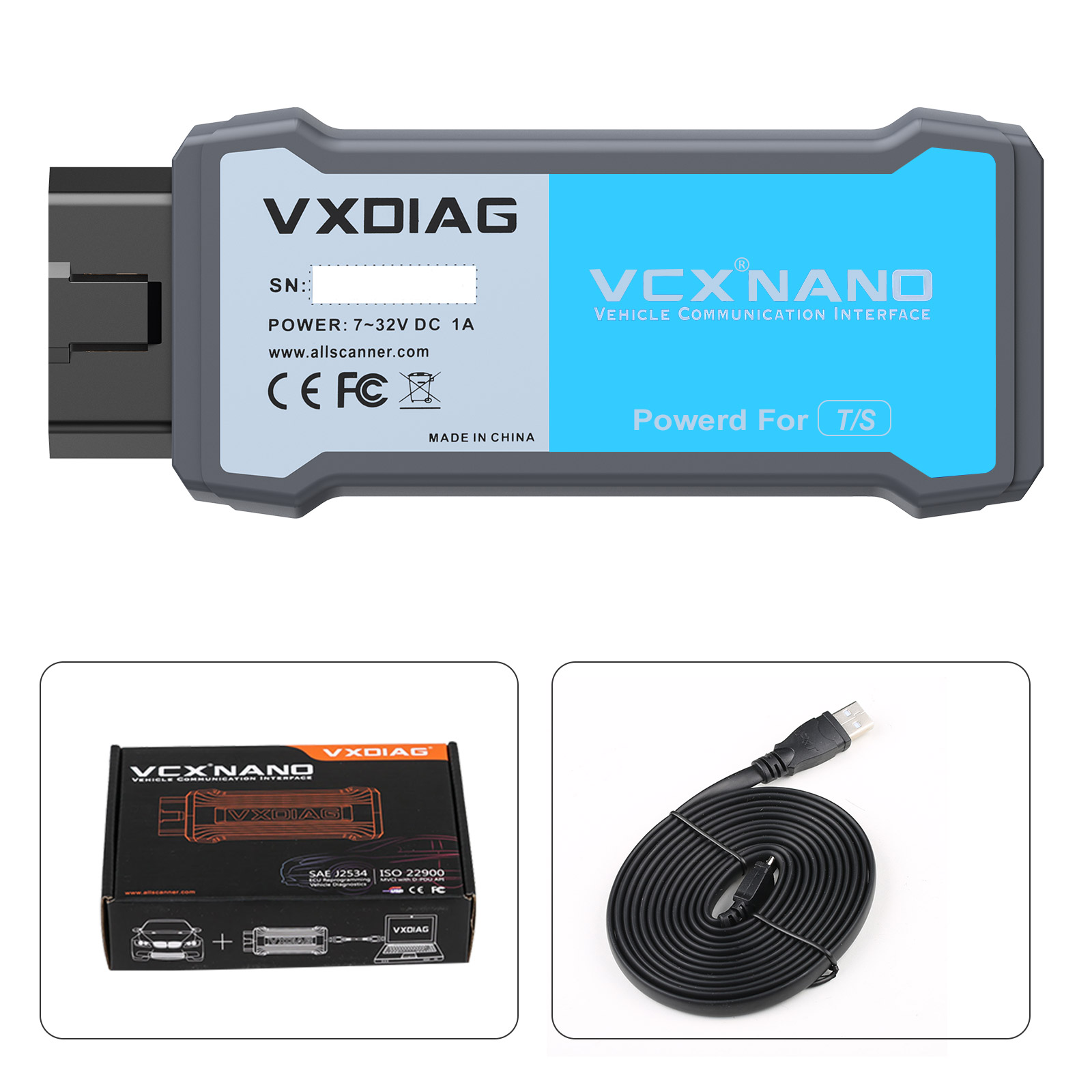 VXDiag VCX NANO for TOYOTA TIS Techstream V18.00.008 USB Version